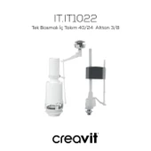 Creavit Pitta Arkadan Çıkışlı Klozet + Rezervuar + İç Takım + Çınar TP Yavaş Kapanan Kapak 4 'lü Set - 3