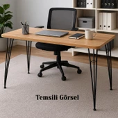 Rüzgar 71 cm Siyah Metal Masa ve Sehpa Ayağı Dayanıklı Mobilya Destek Yükseltici Ayak Modern Tasarım thumbnail 5