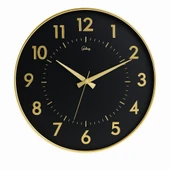 Galaxy Premium Kasa Salon Tipi Duvar Saati Siyah - 1