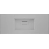 Real Stone Flatstone 70x50 Beyaz Etajerli Granit Banyo Lavabosu - 1