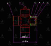İSTAVROZ MAFSAL (ŞAFT) CARRY 1998-2001 / VITARA / JIMNY / PAJERO (64MM 10 25MM DIŞTAN SEGMAN) GUS 7 thumbnail 1