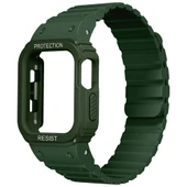Apple Watch 10 42mm KRD-142 Airbag Tasarımlı Kasa Koruyuculu Silikon Kordon - 1