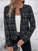 MDB Kadın Uzun Kollu önü Açık şanel Kısa Ceket thumbnail 3
