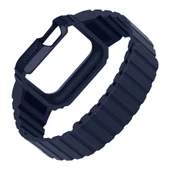 Apple Watch 10 42mm KRD-142 Airbag Tasarımlı Kasa Koruyuculu Silikon Kordon - 4