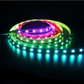 5 Metre Tak Çalıştır Kumandalı, 96 Renk RGB Şerit Led TV Ünitesi, Mutfak Tezgahı, Vitrin, Tavan Ledi thumbnail 7