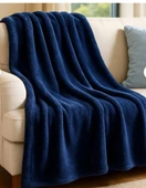 RENETİC  Tv Battaniyesi Televizyon Battaniyesi,  Polar Battaniye Tek Kişilik 150x230 - 1