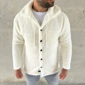 MDB Erkek Pelüş Polar Hırka Gömlek – Yakalı, İlik Düğmeli, Göğüs Cepli, Yumuşak Dokulu Kışlık Regular Fit Rahat Günlük o thumbnail 3