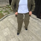 MDB Erkek Kadife Oversize Takım – Gömlek Ve Pantolon İkili et Füme Corduroy Şıklığı, Rahat Ve Zarif Duruş Yumuşak Dokulu - 4