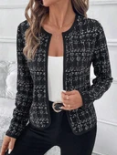 MDB Kadın Uzun Kollu önü Açık şanel Kısa Ceket thumbnail 1