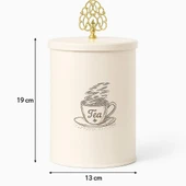 Dekorasyaa Çay Kavanoz Metal 1200ml - 2