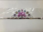 Gümüş Renk Happy Birthday Yazılı Doğum Günü Tacı 60 cm thumbnail 3