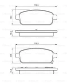 ARKA FREN BALATASI ASTRA J CRUZE MOKKA BOSCH 0986495259 thumbnail 1