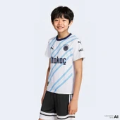 Puma 775371-02 Fenerbahçe 24/25 Çocuk Unisex Deplasman Forması Beyaz-Lacivert - 1