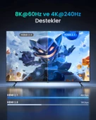 UGREEN 8K 60Hz Ultra HD HDMI 2.1 Görüntü Aktarma Kablosu, 3 Metre, 80404 - 5