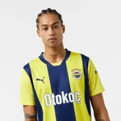 Puma 775360-01 Fenerbahçe 24/25 Erkek İç Saha Çubuklu Forması Sarı-Lacivert thumbnail 4