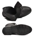 Ayakmod Siyah İçi Polarlı Kaymaz Fermuarlı Bağcıklı Erkek Bot 562 M - 5