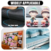 Araç Ev Ofis Çok Amaçlı Kaydırmaz Çift Taraflı Cırt Velcro Bant 16’lı Set 23x70mm Siyah - 8