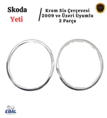 Skoda Yeti Krom Sis Çerçevesi 2 Parça 2009 Üzeri Paslanmaz Çelik thumbnail 3
