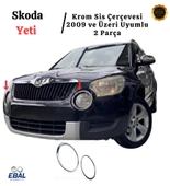Skoda Yeti Krom Sis Çerçevesi 2 Parça 2009 Üzeri Paslanmaz Çelik thumbnail 2