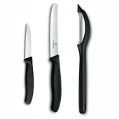 Victorinox 3 lü Set 11 CM ve 8 CM Tırtıklı Sebze Meyve Bıçağı - Domates Sebze Soyacağı thumbnail 1