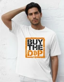 DEVISSO TRADERS Buy The Dip - Bitcoin - Trader, Borsaci Erkek Beyaz T-Shirt - 1