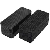 Araç Ev Ofis Çok Amaçlı Kaydırmaz Çift Taraflı Cırt Velcro Bant 16’lı Set 23x70mm Siyah - 5