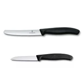 Victorinox 2li Set 11 CM Tırtıklı - 8 CM Düz Sebze Meyve Bıçağı thumbnail 1