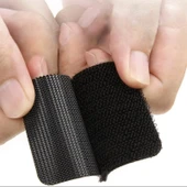 Araç Ev Ofis Çok Amaçlı Kaydırmaz Çift Taraflı Cırt Velcro Bant 16’lı Set 23x70mm Siyah - 2