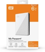 Western Digital My Passport WDBR9S0060BBK USB 3.2 2.5" 6 TB Harici Harddisk Beyaz Outlet - 4
