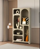 Nevada Bohem Kitaplık Dekoratif Büyük Duvar Rafı Kitaplık 6 Bölmeli Mdf - 9