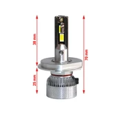 Volkswagen Beetle 2011-2019 Far Ampulü  Mini Cosmo Beyaz H4 Mini Led Xenon Şimşek Etkili 15000 Lümen thumbnail 3