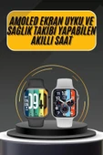 Akıllı Saat Yeni Nesil Android ve İOS Uyumlu Titreşim Modlu Alarm Kronometre - 2