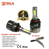 Fiat Albea 2012 Uzun Far Ampul H1 Beyaz Led Xenon Şimşek Etkili 8000 Lümen thumbnail 2