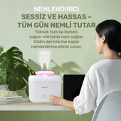 NPO iHome14 RGB Renkli 3300ml Aromaterapi Difüzör Ultrasonik Hava Nemlendirici Buhar Makinesi thumbnail 4