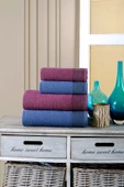 BAMİROSE 50x90 70x140 CM AMORE BATH 4'LÜ BANYO HAVLU TAKIMI, PLAJ HAVLUSU, HAMAM TAKIMI, ÇEYİZLİK HAVLU, SPA - 12