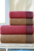 BAMİROSE 50x90 70x140 CM AMORE BATH 4'LÜ BANYO HAVLU TAKIMI, PLAJ HAVLUSU, HAMAM TAKIMI, ÇEYİZLİK HAVLU, SPA - 4