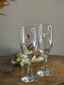 ŞAMPANYA KADEHİ GÜLEN YÜZ FİGÜRLÜ 2'Lİ - 1