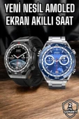 Akıllı Saat Yeni Nesil 2024 Model Metal Kordonlu Bluetooth Bağlantılı - 2