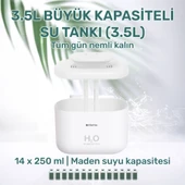 NPO iHome14 RGB Renkli 3300ml Aromaterapi Difüzör Ultrasonik Hava Nemlendirici Buhar Makinesi thumbnail 5