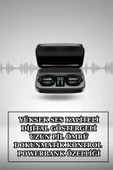 Kablosuz Bluetooth Kulaklık ve Kordon Hediyeli Akıllı Saat Nabız Ölçer Uzun Pil Ömrü - 1
