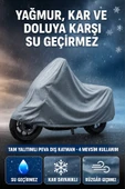 Su Geçirmez 4 Mevsim Motosiklet Brandası 246x114 cm – UV, Rüzgar ve Yağmur Koruma - 3