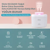 NPO iHome14 RGB Renkli 3300ml Aromaterapi Difüzör Ultrasonik Hava Nemlendirici Buhar Makinesi thumbnail 2