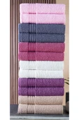 BAMİROSE 50x90 CM 12'Lİ SEİ EL & YÜZ HAVLU SETİ - 1
