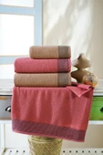 BAMİROSE 50x90 70x140 CM AMORE BATH 4'LÜ BANYO HAVLU TAKIMI, PLAJ HAVLUSU, HAMAM TAKIMI, ÇEYİZLİK HAVLU, SPA - 5