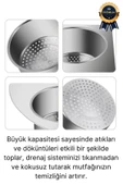Premium Modern Paslanmaz Çelik Kuğu Tasarımlı Süzgeçli Asılabilen Tezgah Üstü Lavabo Drenaj Sepeti thumbnail 2