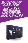 Unısex Yuvarlak Ekranlı 7 Kordonlu Akıllı Saat GPS Destekli Çoklu Kordon Seçeneği - 2