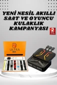Powerbank Kulaklık ve 7 Kordonlu Akıllı Saat Çoklu Şarj Girişi Bluetooth Bağlantılı - 1