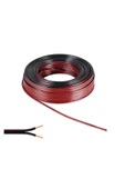 Kars Elektrik Tesisat Kordon Hoparlör Kablosu 2x0.75mm 25 Metre Siyah - 1