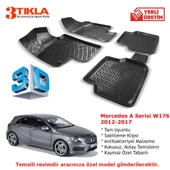 Mercedes A Serisi W176 2012-2017 Premium 3D Havuzlu Paspas Seti - 1