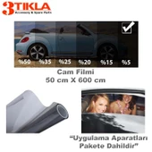 Oto/Ev Cam Filmi 50cm x 6 Mt Super Dark Black %5 - 1